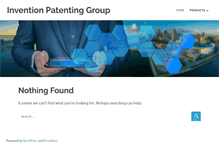 Tablet Screenshot of inventionpatenting.com